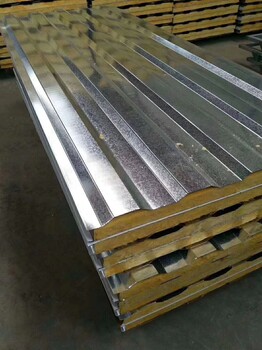 厂家批发瓦楞岩棉一体板复合板单铁皮板泡沫板