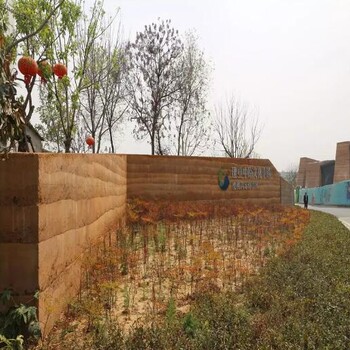 肃南县夯土墙施工配合比仿黄泥墙稻草墙材料价格