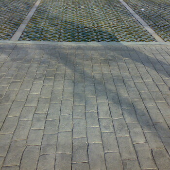 铜陵彩色压花地坪价格压膜地坪模具混凝土压印地坪