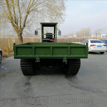 济宁厂家5吨骐骥履带自卸翻斗运输拖拉机，四不像运输车