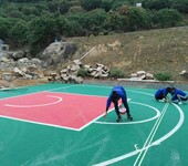 篮球场工程承包篮球场地板漆施工画线
