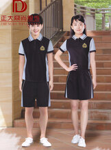 中学春夏运动班服,校服套装短袖短裤短裙2件套,专业定制图片