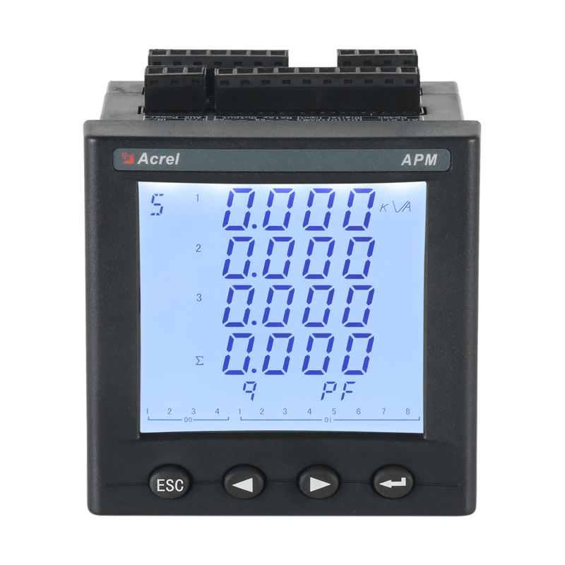 安科瑞网络电力仪表APM800/F，带复费率功能，LCD显示