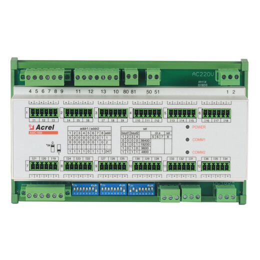 列头柜监控装置AMC16MD数据中心能耗监控装置测量直流母线电压带485通讯DC48V供电