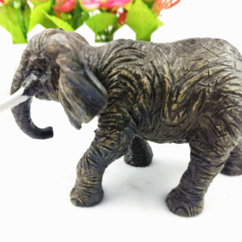 搪胶玩具定做公司仿真森林动物大象搪胶塑料模型玩具