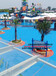 海蓝水上乐园涂料工程报价海洋公园彩色地坪漆环流池涂料翻新