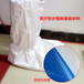 一次性防护鞋套防滑底材料PVC网格方格压纹防滑鞋底面料