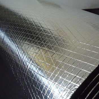 阻燃防火铝箔橡塑保温棉方格铝箔保温板网格铝箔橡塑管