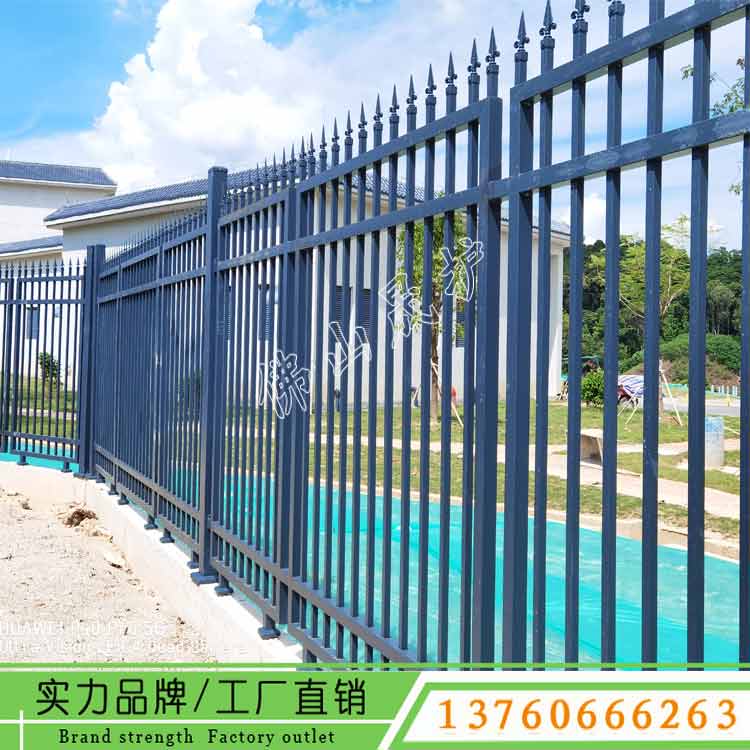 金属栏杆制作厂家厂区围墙护栏定制潮州锌钢栅栏图片