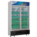 Haier/海爾冷藏展示柜SC-650G立式兩門(mén)冷藏柜雙玻璃門(mén)商用飲料保鮮柜陳列柜