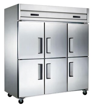 君诺六门双温冰箱LF150C4D2君诺六门风冷冰箱6门不锈钢冷藏冷冻柜商用厨房冷柜