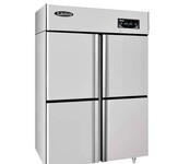洛德四门直冷冷藏冰箱洛德QB1.0L4LD-C商用四门冷藏保鲜柜不锈钢单温冷藏冰箱