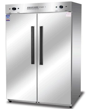 康煜高温柜康煜RTP-800D（2）商用拉丝不锈钢高温消毒柜双门远红外线消毒碗柜