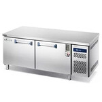 睿丰工作台冰箱WTRF18睿丰平台冷藏冷冻柜两门不锈钢工作台