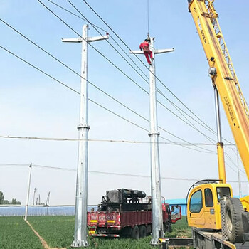 哈尔滨10KV电力钢杆厂家辽宁35KV电力钢管杆衡水电力钢管塔