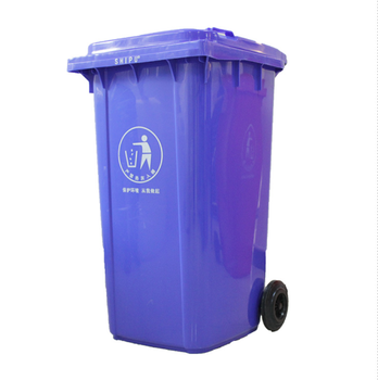 宜宾市240升环卫垃圾箱挂车加厚款垃圾桶厂家