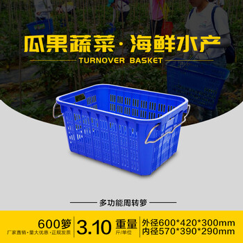 四川蔬菜筐600水果塑料筐，蔬菜筐萝