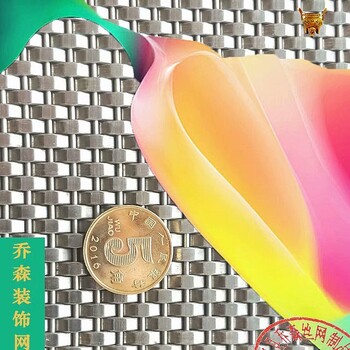 金属扁丝装饰网不锈钢编织网吊顶金属幕墙网背景墙金属隔断网屏风