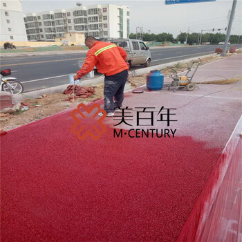 沥青路面改色彩色混凝土路面密封处理双丙聚氨酯密封处理面漆