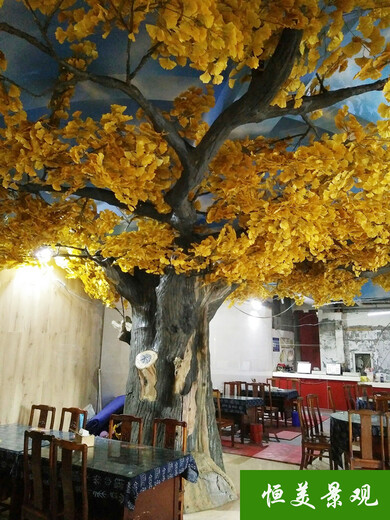 杭州室内仿真树图片园林景观公司_室内仿真树图片造型美观,仿真树施工