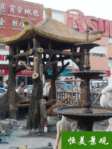 上海水泥仿木恒美景观厂家_水泥仿木价格合理,水泥仿木系列产品的制作