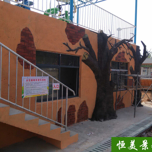徐州承接塑石艺术墙面设计厂家,水泥艺术墙面施工