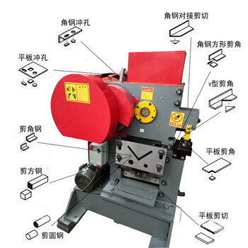 昆明角铁剪切机电动切角机