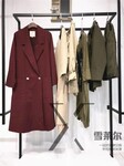 19年新款品牌女装折扣昆诗兰春夏纯色风衣货源库存服装批发