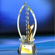 供应高尔夫奖杯高尔夫球场比赛颁奖水晶奖杯图片