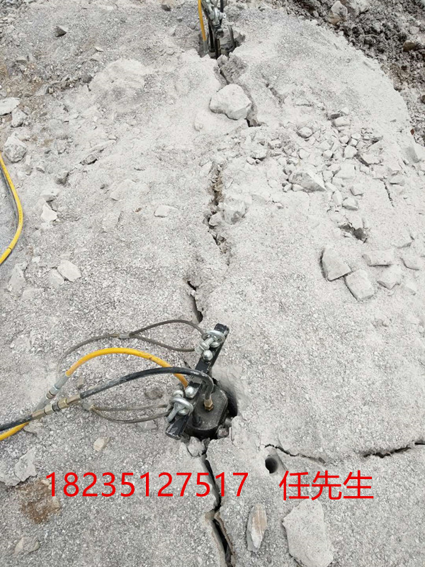 达州开江矿山开采石头太硬大型岩石劈裂机效率