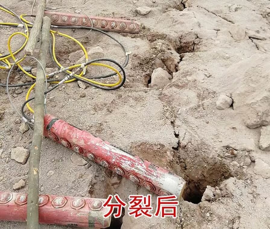 山西呂梁可以代替放炮開采石頭的設備劈裂機