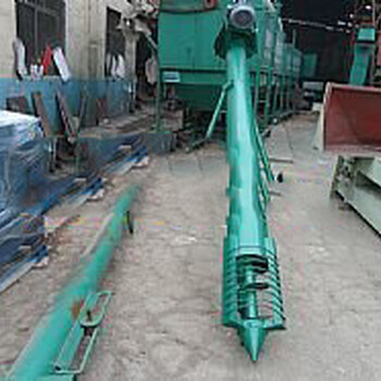 鐵管絞龍螺旋輸送機-定制非標(biāo)絞龍U型上料機