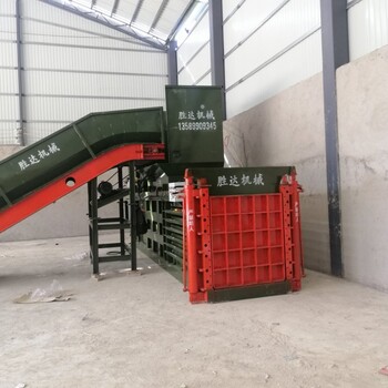 臥式廢紙打包機全自動液壓雙電機打包機山東勝達廠家