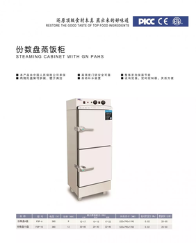 美廚10盤份數盤蒸飯柜缺水斷電蒸飯柜上下兩門電蒸箱