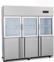 雪村六門(mén)雙溫冷柜1.8米上冷藏展示柜下冷凍柜廚房冷凍冰箱