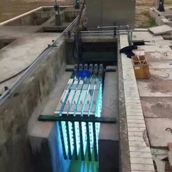 框架式紫外线杀菌设备厂家备明渠开放式紫外线污水消毒设