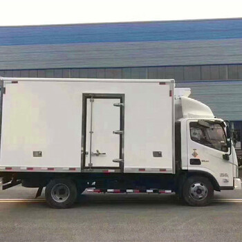 江苏常州国六欧马可S14米2蓝牌冷藏车水果蔬菜运输车厂家