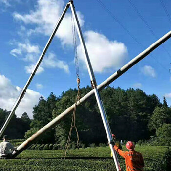 立桿機(jī)鋁合金把桿鋁合金三角架電力抱桿扒桿立電桿