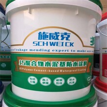 黃州施威克js聚合物防水涂料泳池魚池防水涂料圖片