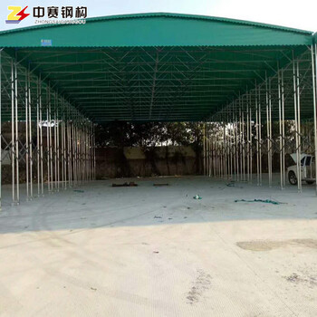 武漢推拉雨棚廠電動雨篷工廠倉庫雨篷夜市燒烤篷籃球場雨篷