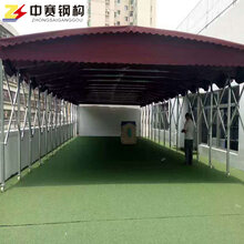 陕西咸阳推拉雨棚厂定制大型仓库推拉蓬移动推拉雨棚大排档雨棚活动帐篷烧烤蓬图片