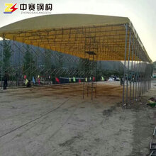 陕西西安专业定制大型活动雨棚户外伸缩遮阳蓬移动推拉雨棚物流仓储推拉帐篷图片