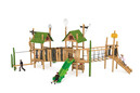 木质组合滑梯木质滑梯户外园林儿童游乐设施小区室外亲子乐园公园景区