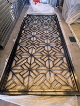 復(fù)古做不銹鋼屏風(fēng)客廳時(shí)尚辦公掛式屏風(fēng)酒店裝飾屏風(fēng)不銹鋼