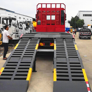 大型机械平板车铣刨机拖车摊铺机平板运输车改装厂
