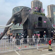 徐州机械大象出租仿真大象租赁机械大象巡游展示