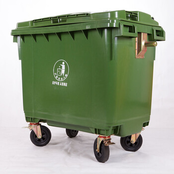 厂家供应四川660L四轮垃圾桶带刹车功能大容量装垃圾660L垃圾桶卖价垃圾桶大尺寸