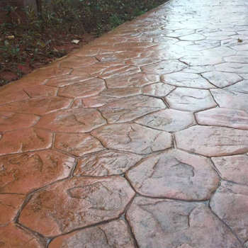 湖北陕西彩色压花混凝土地坪，彩色压模地坪，艺术地坪施工厂家