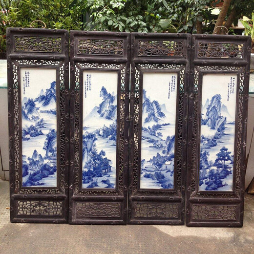 民國瓷板掛屏的在線拍賣價格是多少