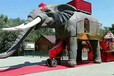 机械大象能行走能喷水会叫大象租赁